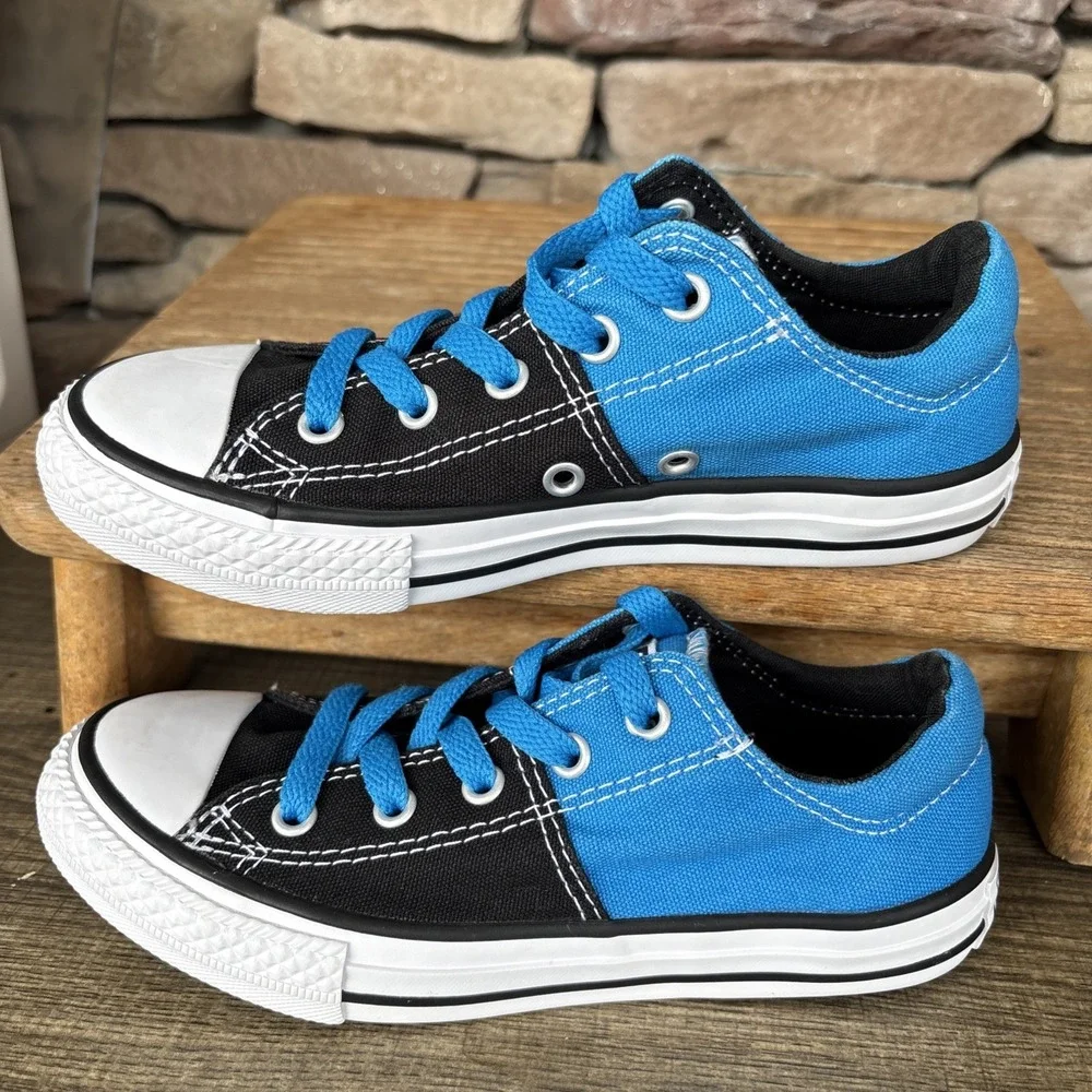 Converse Chuck Taylor All Star Youth Boy's Lace Up Shoes Royal Blue/Black (13.5)